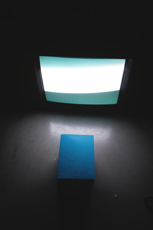 Vue d'exposition « À la nuit tombée », un écran