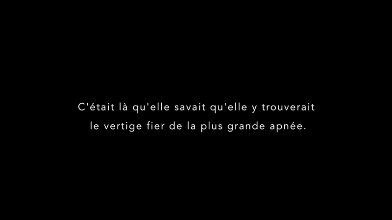 Capture d'écran « À la nuit tombée » : Texte 1