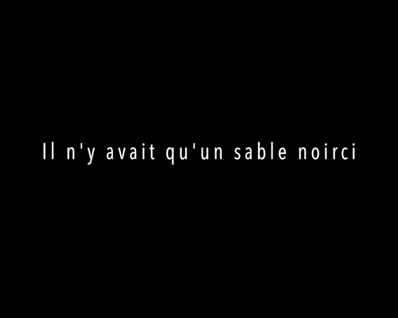 Capture d'écran « À la nuit tombée » : Texte 1